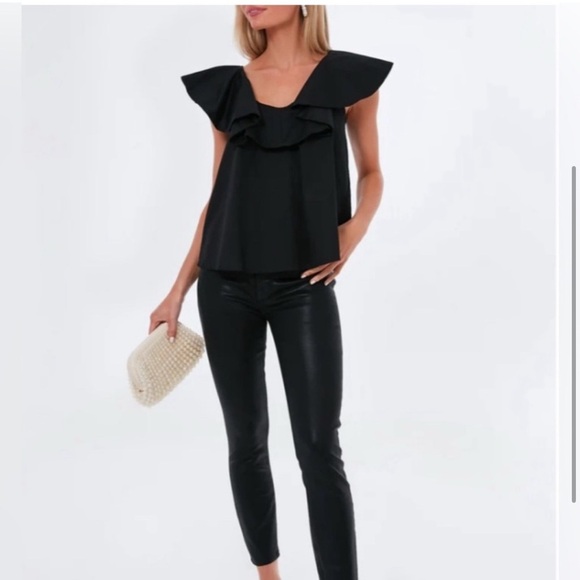 NWOT Tuckernuck POMANDER PLACE Black Willabe Top Size Large - Picture 3 of 15